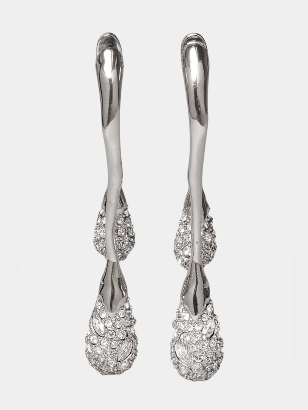 ALEXIS BITTAR Solanales Crystal Front Back Double Drop Earrings - Picture 3 of 7